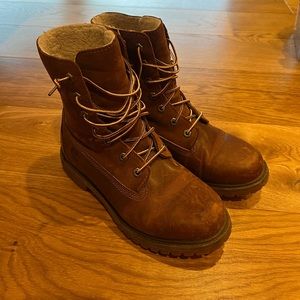 Timberland waterproof teddy fleece lined fold down boots